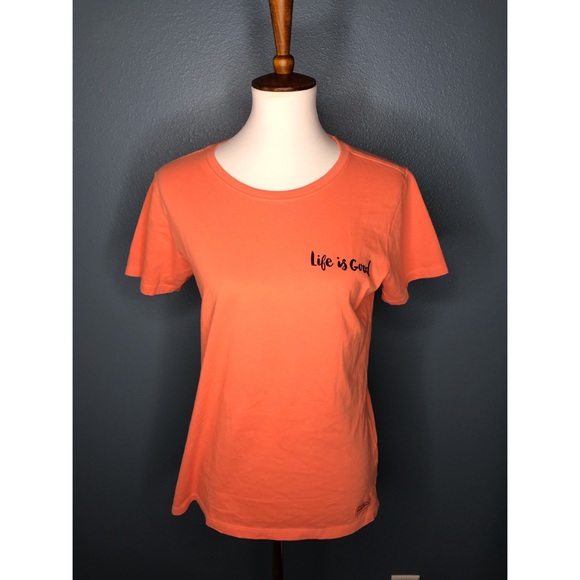 Orange Life Is Good T-shirt NWOT - Picture 1 of 2